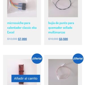 bujías de menor altura para estufa