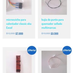 microsuiche de calentador de agua classic oka